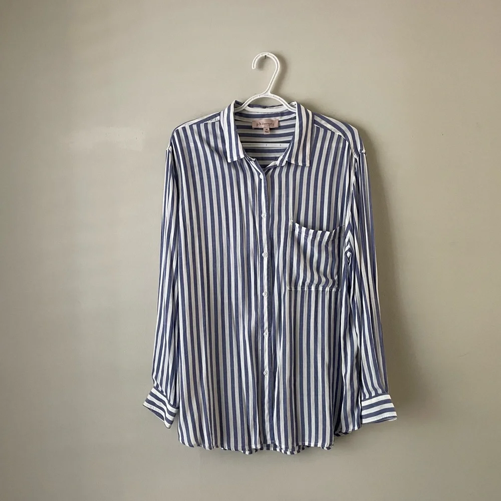 Philosophy Blouse, Size XL - Picture 1 of 6
